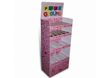 Snack Cardboard Floor Displays Pop Tier Standing Retail Display For Foods