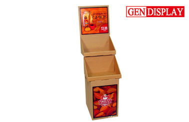 Spice Foods Cardboard Display Stand , Promotion Retail Display Stands