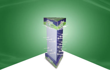All-round Show Rotating Countertop Cardboard Retail Display with Hook