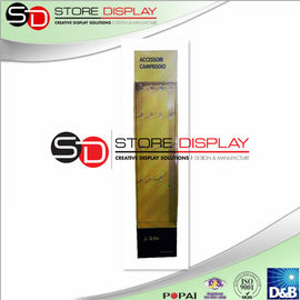 Corrugated Cardboard Retail Displays Customized With Hooks For Supermarket