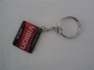 Exquisite poly resin key tag holder, branded key chain with Poly resin charms, MOQ300pcs,