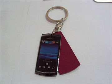 Exquisite poly resin key tag holder, branded key chain with Poly resin charms, MOQ300pcs,