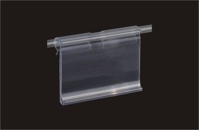 Plastic Extruded Holder For Supermarket Shelf , 25mm Height Data Tracks 31202