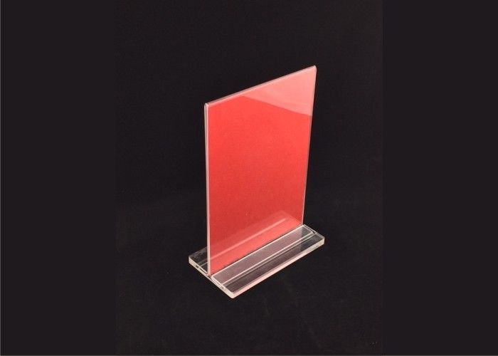 Customized Color Acrylic Sign Holder Display, Acrylic Wall Mounted Sign Holder
