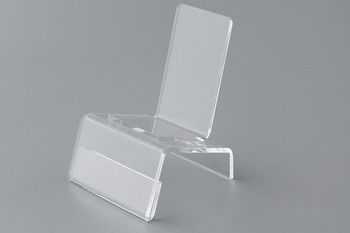 Custom Clear Acrylic Sign Holder free standing , mobile phone Holders For Display
