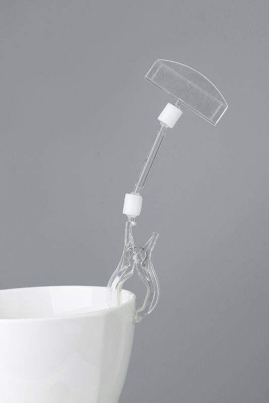 POP Clear Plastic Card Clip Sign Holders In Store Shop Display Systems