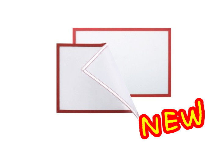Glass or white board drawing PVC Magnetic File Holders with soft Adhesive tape 30416