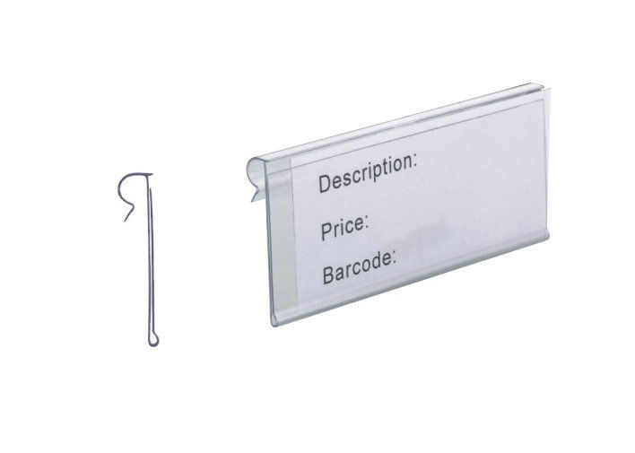 PVC Supermarket, Department Store Retail Price Tag, Clear Plastic Label Holders, Channel Strip Label Holders 31244