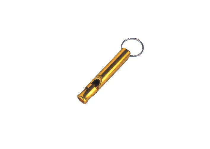 yellow emergency Whistle Promotional Keychains for hiking and fun