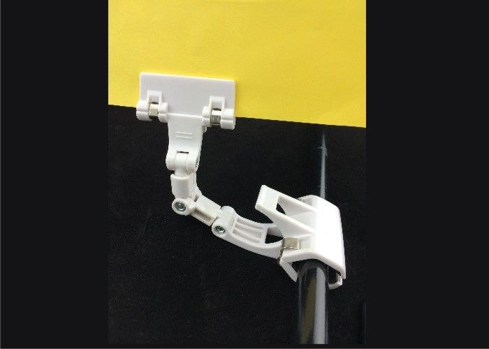 Price Tag Holder Clip , Supermarket Plastic Display Clips For Sign Stands