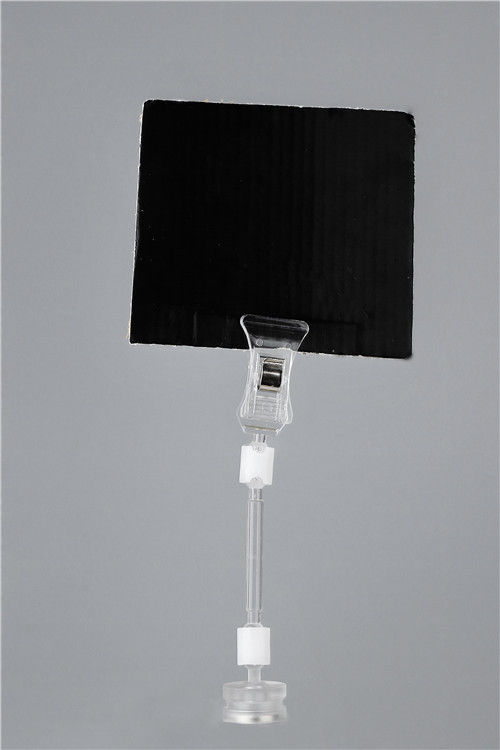 PC / PS Magnetic Price Tag Holder Clip On Iron Shleves With Logo Printed