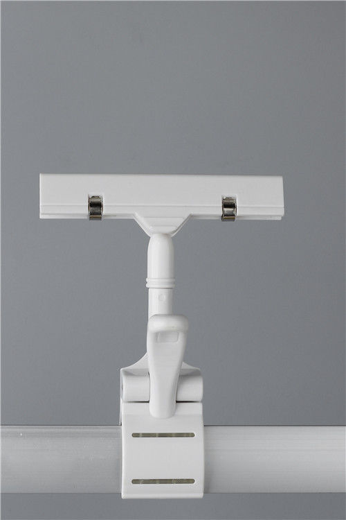 ABS POP Price Tag Holder Clip , Shelf Supermarket Clip For Advertising