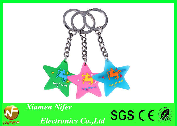 Fashion 2D 3D Custom Mini Soft PVC Keychains Personalised Keyring Promotion Gifts