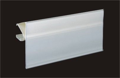 Clear Extruded Promotion Retail Display Plastic Label Holder / Data Track 31213